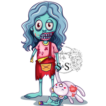 Load image into Gallery viewer, Susie Zombie HTV PRINT