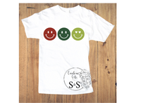 Load image into Gallery viewer, 3 MERRY FACES HTV PRINT