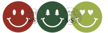 Load image into Gallery viewer, 3 MERRY FACES HTV PRINT