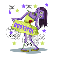 Load image into Gallery viewer, BOO-TIFUL ZOMBIE HTV PRINT