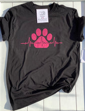 Load image into Gallery viewer, Paw Heartbeat T-shirt