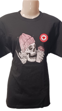 Load image into Gallery viewer, Hot Coffee Skully T-Shirt
