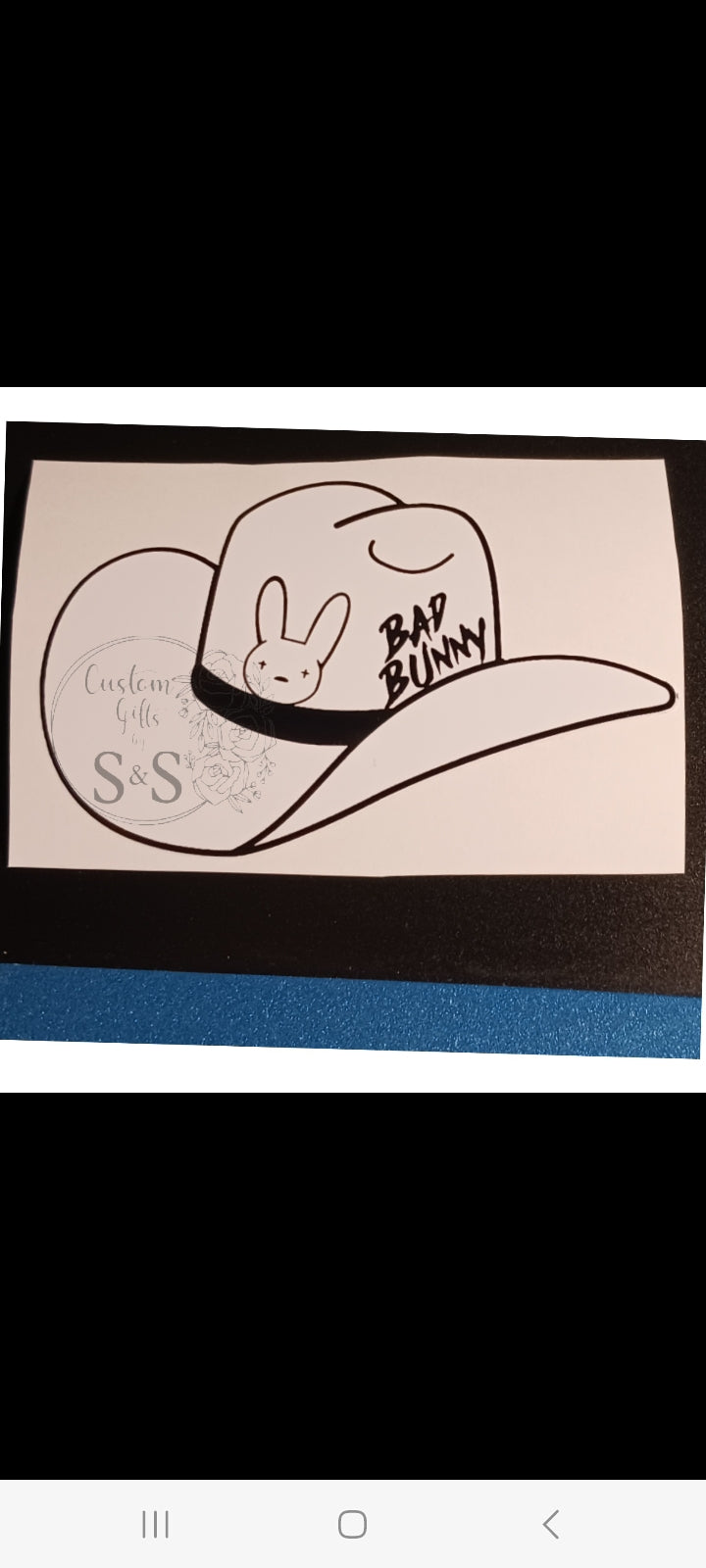 Bad Bunny Hat Decal/Sticker